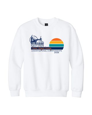 Youth Asics Crewneck Sweatshirt (White)