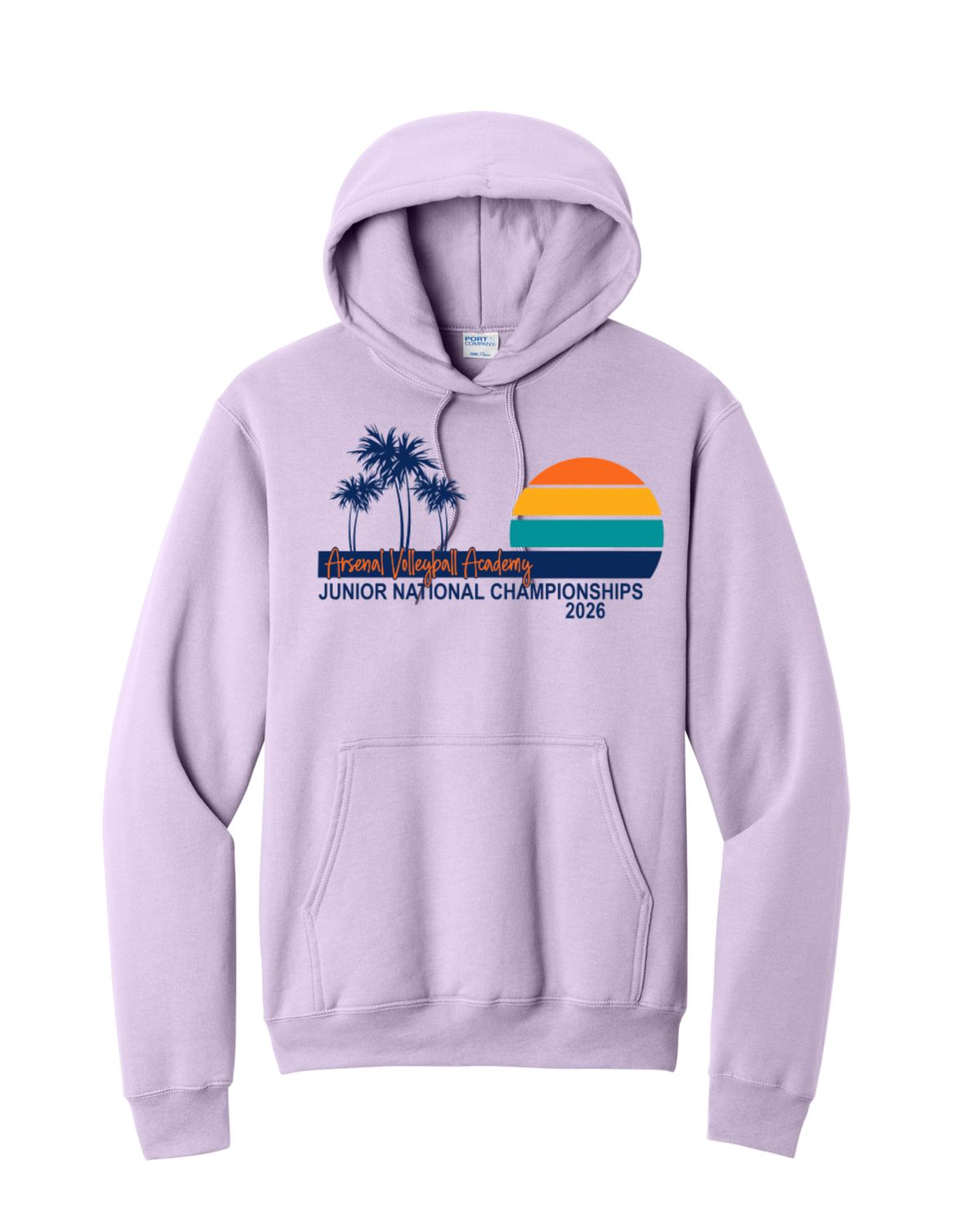 Adult AAU Palm Hoodie (Lavender)
