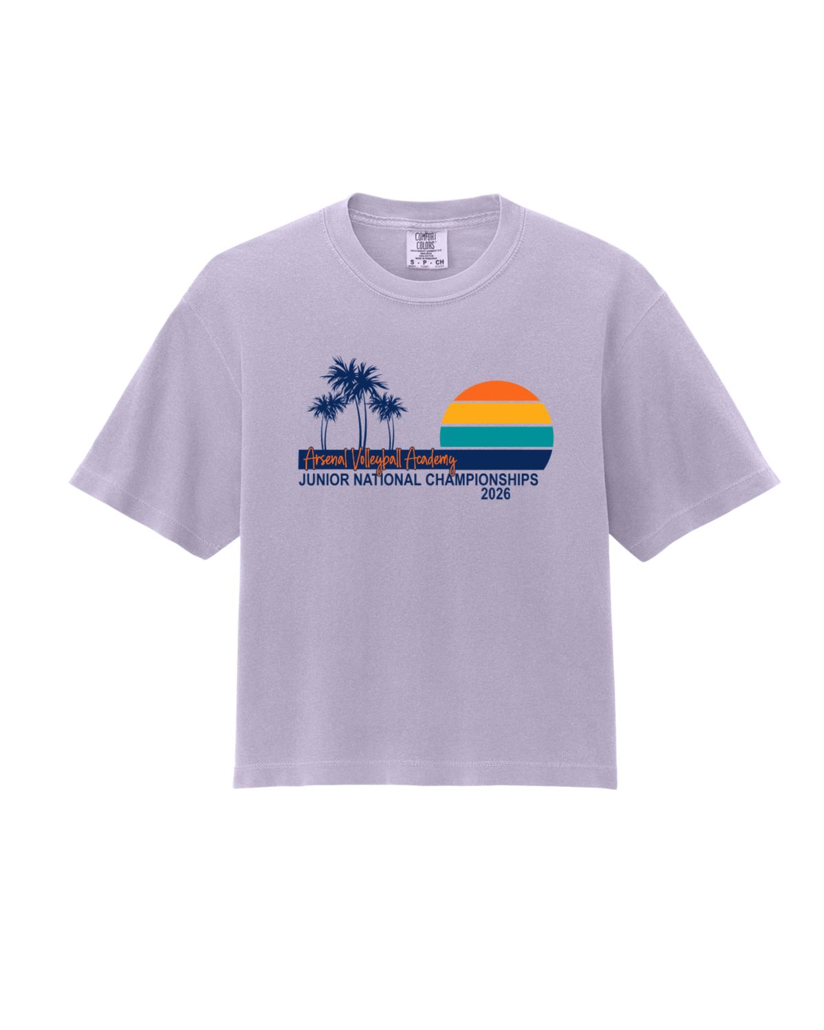 Adult AAU Palm Boxy Fit T-Shirt (Orchid)