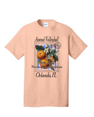 Adult AAU T-Shirt (Peach)