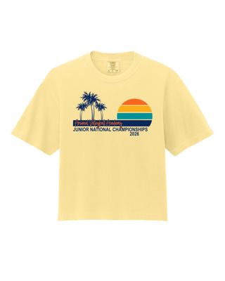 Adult AAU Palm Boxy Fit T-Shirt (Yellow)