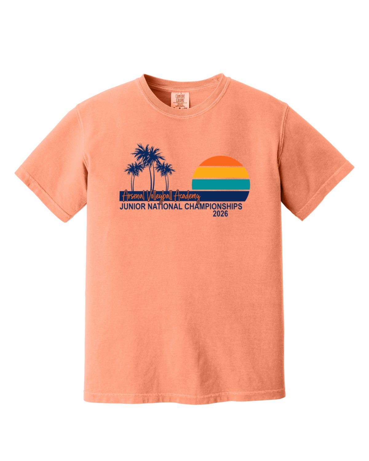 Adult AAU Palm Relaxed Fit T-Shirt (Melon)