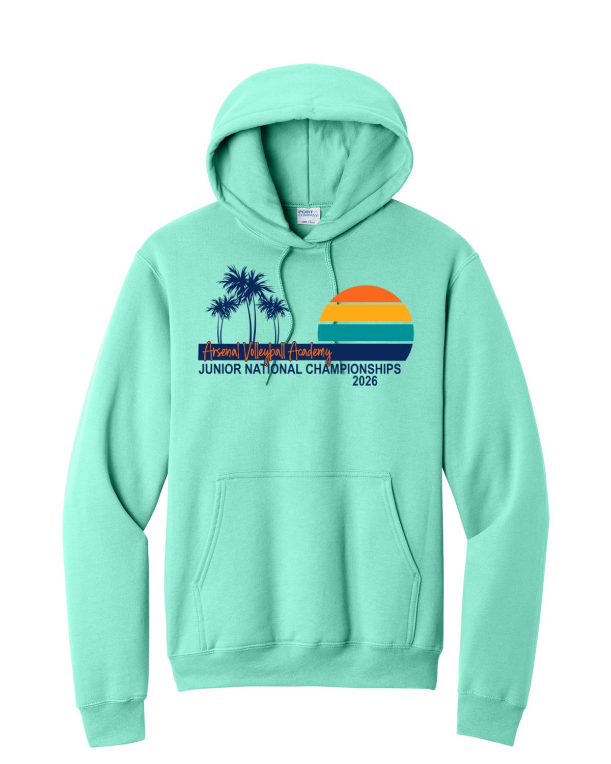 Adult AAU Palm Hoodie (Seafoam)