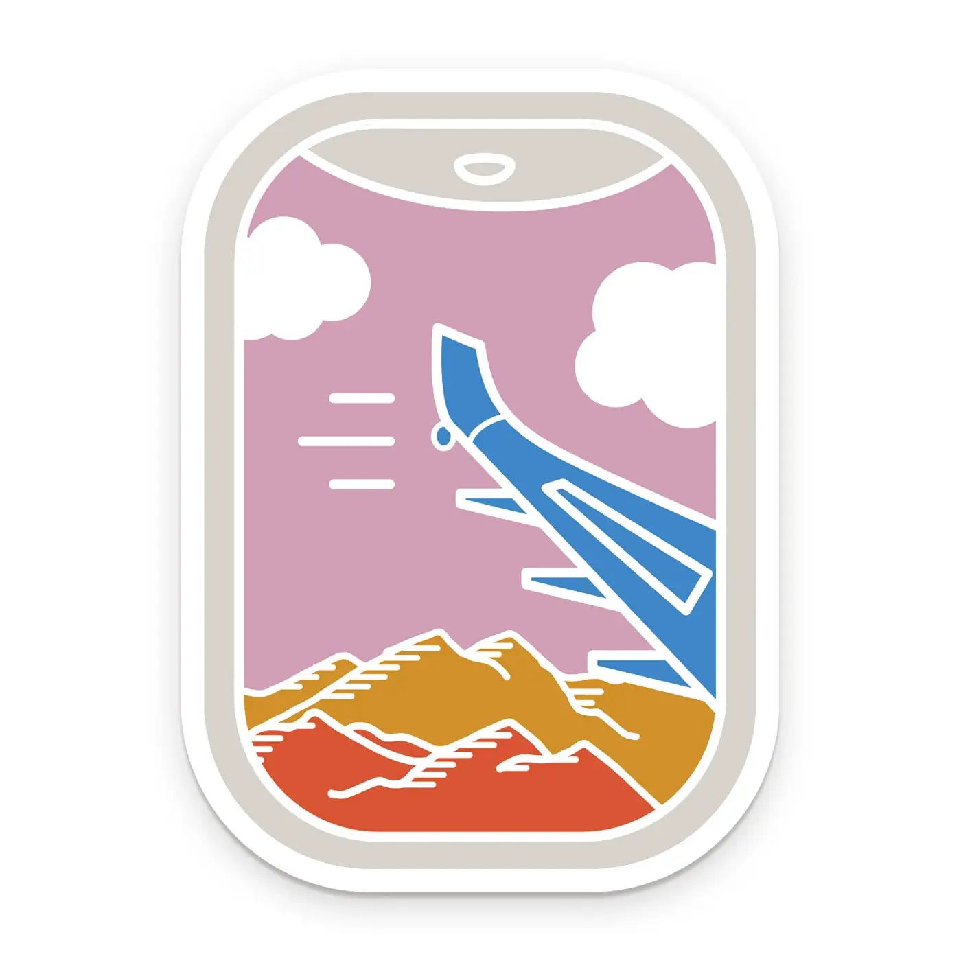 Airplane Views Sticker