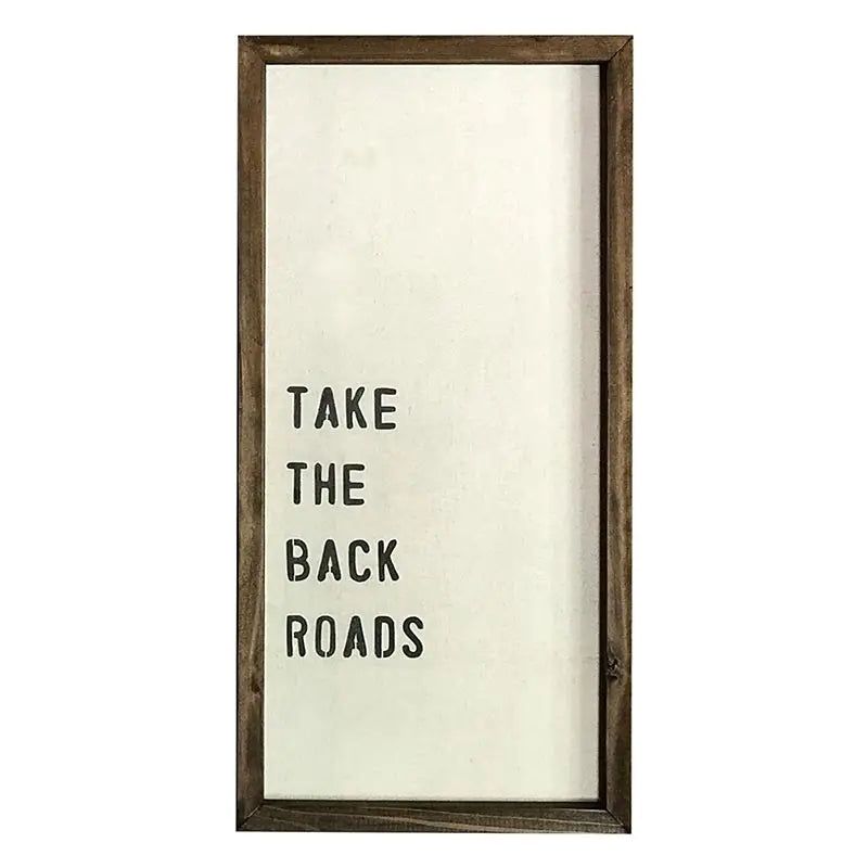 Back Roads Sign