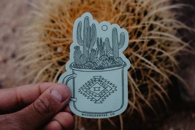 Cactus Cup Sticker
