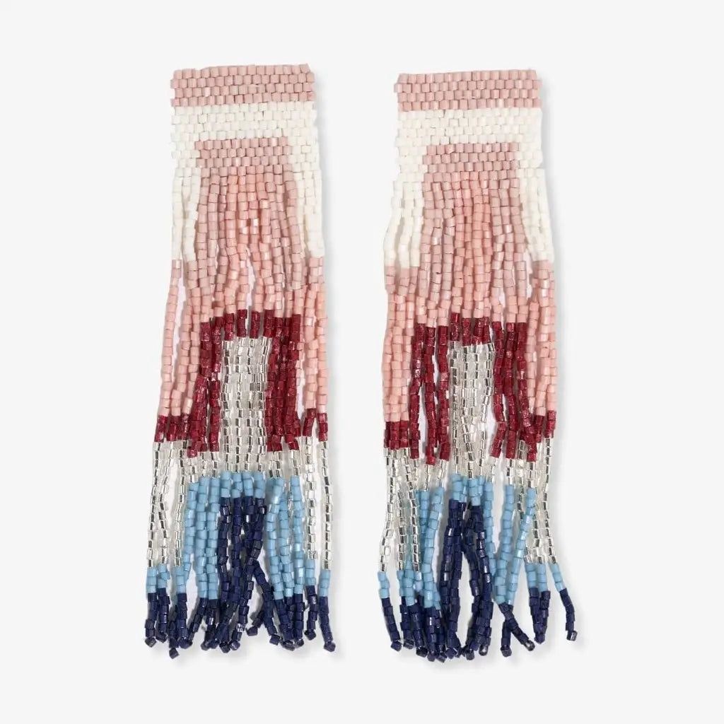 Belle Beaded Fringe Earrings