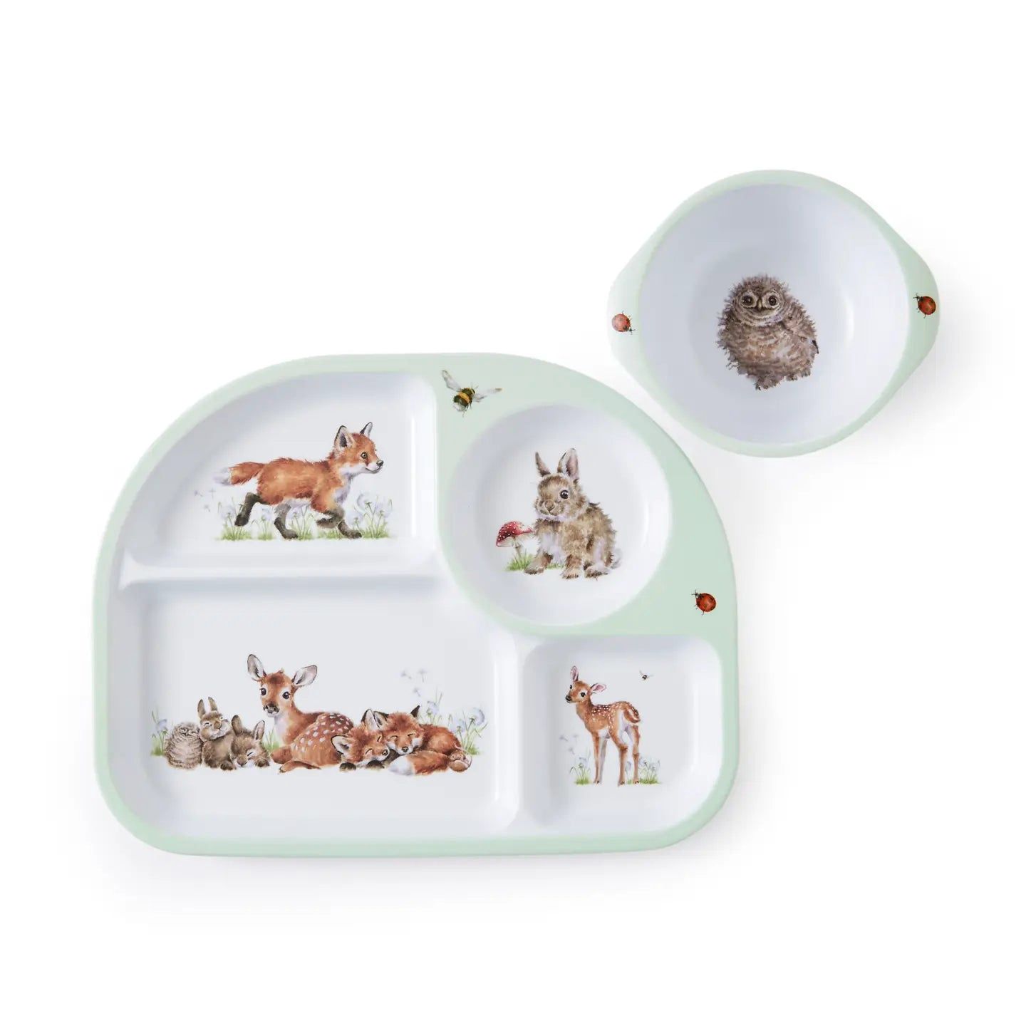 Forest Friends Plate and Bowl Set