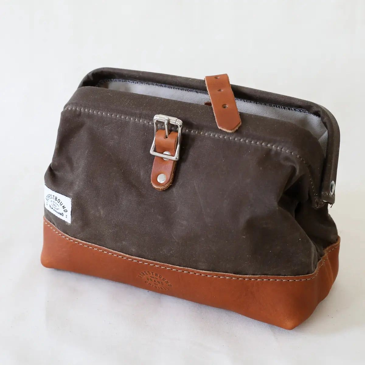 Reclaimed Waxed Canvas Dopp Kit