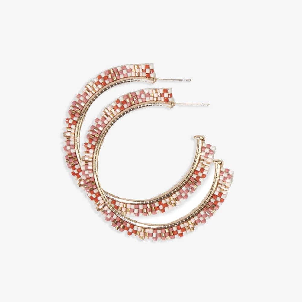 Nora Hoop Earring - Pink