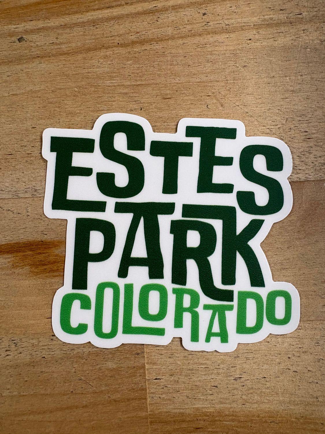 Estes Park Sticker, Color: Green