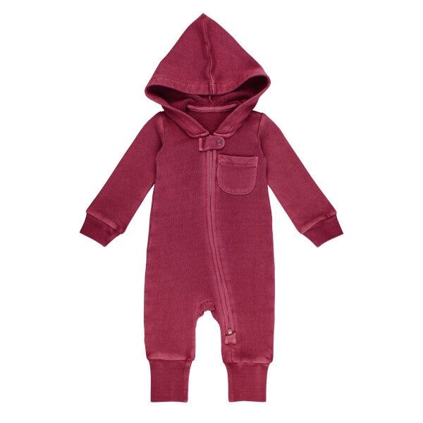 Hooded Zip Romper - FINAL SALE