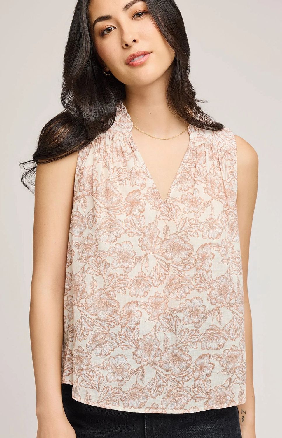 Sofia Floral Top - Desert Bouquet