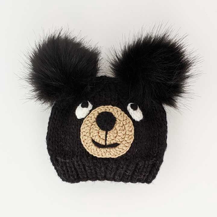 Black Bear Knit Beanie