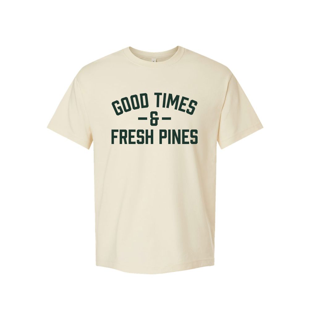 Fresh Pines Boxy Tee, Color: Concrete, Size: S