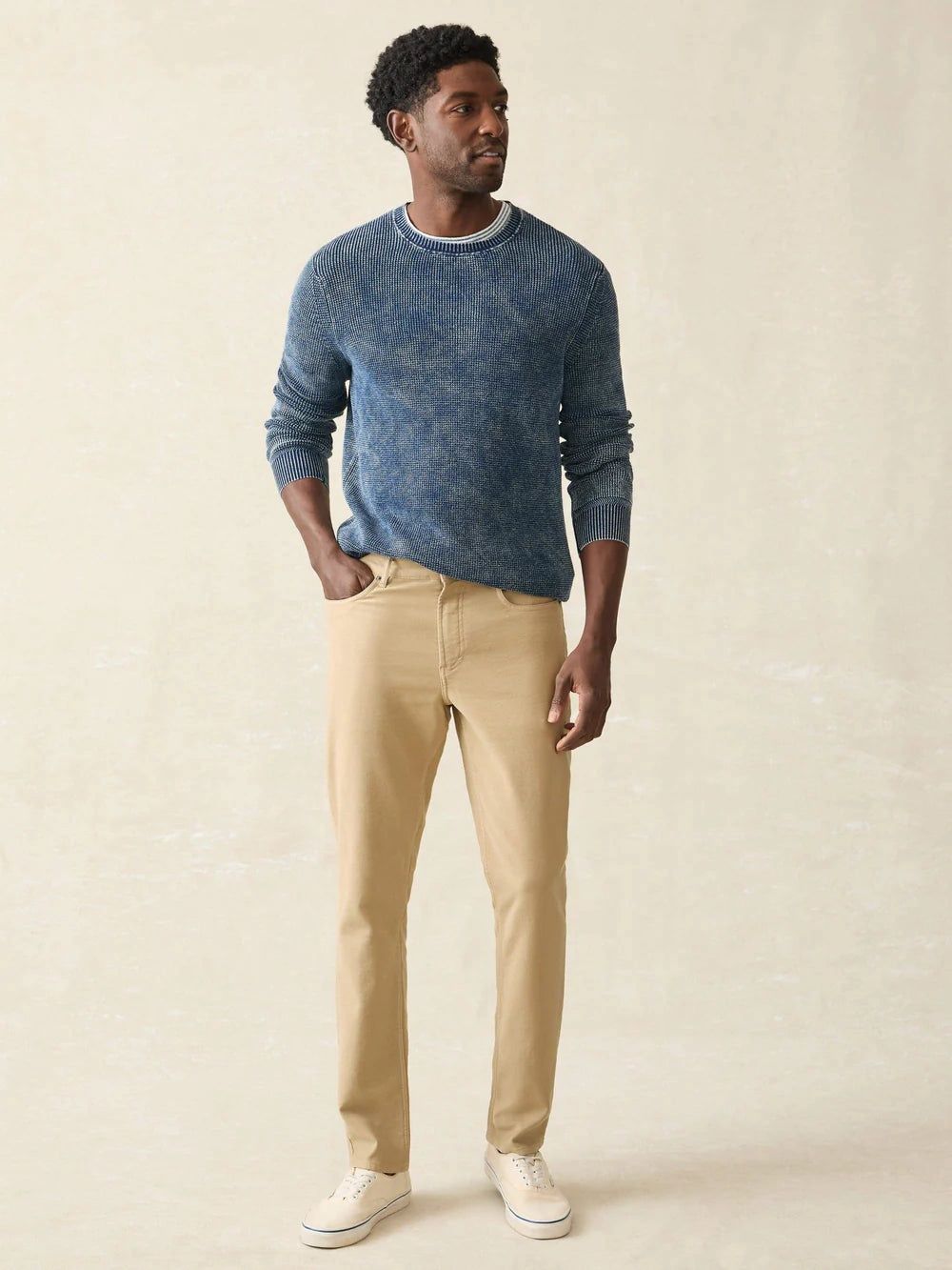 Stretch Terry 5 Pocket Pant - Desert Khaki