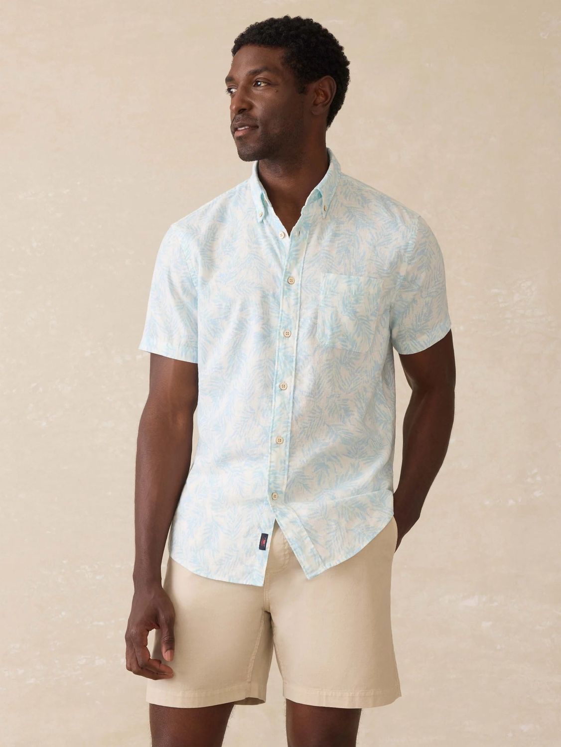 Breeze Shirt - Sky Beach Foliage
