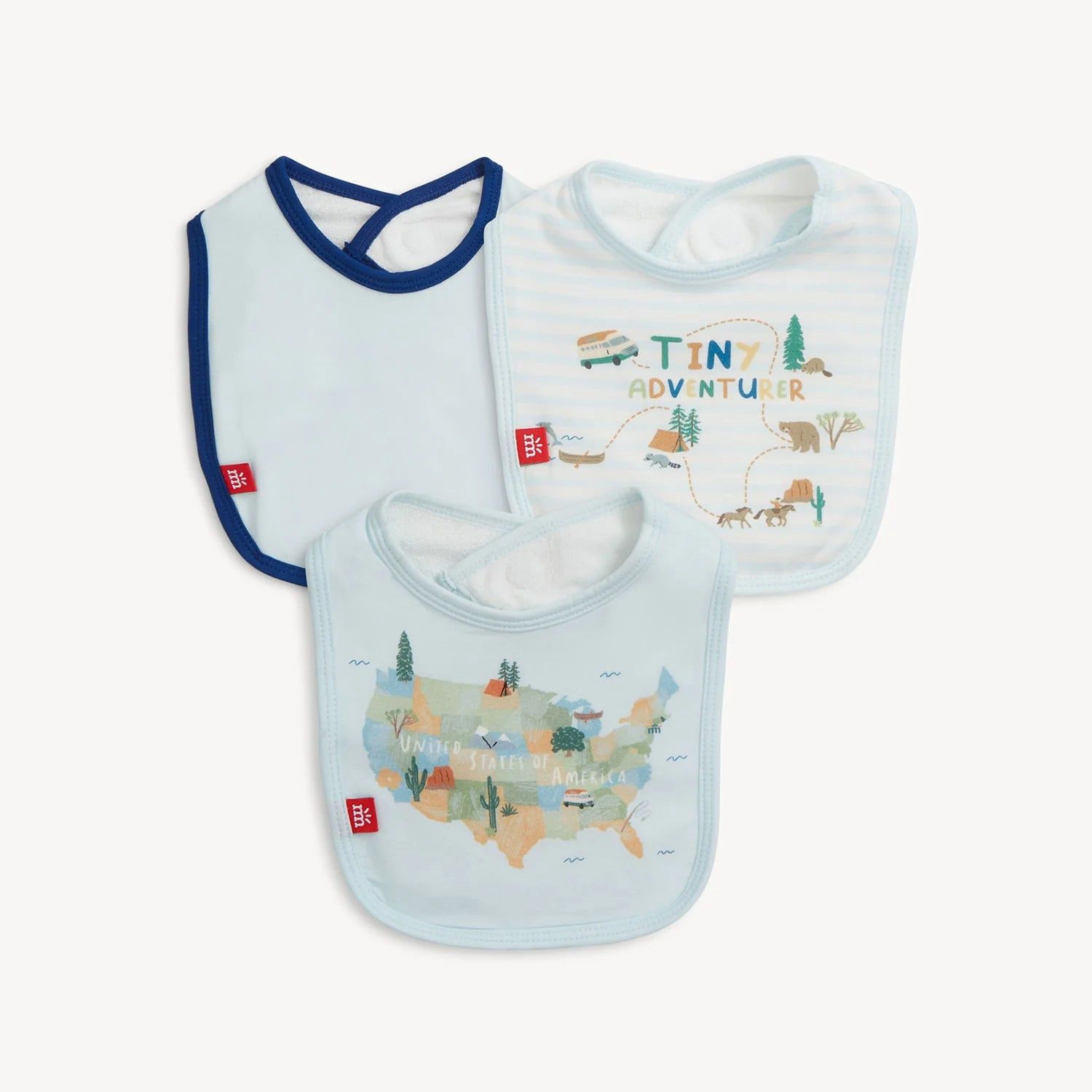 America Magnetic Bibs 3-Pack