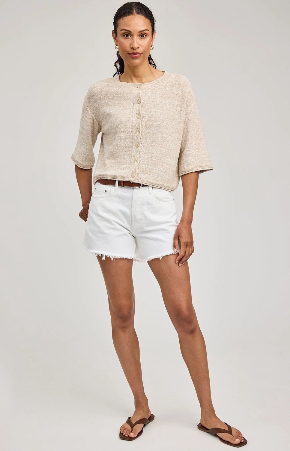 Genevieve Cardigan - Linen