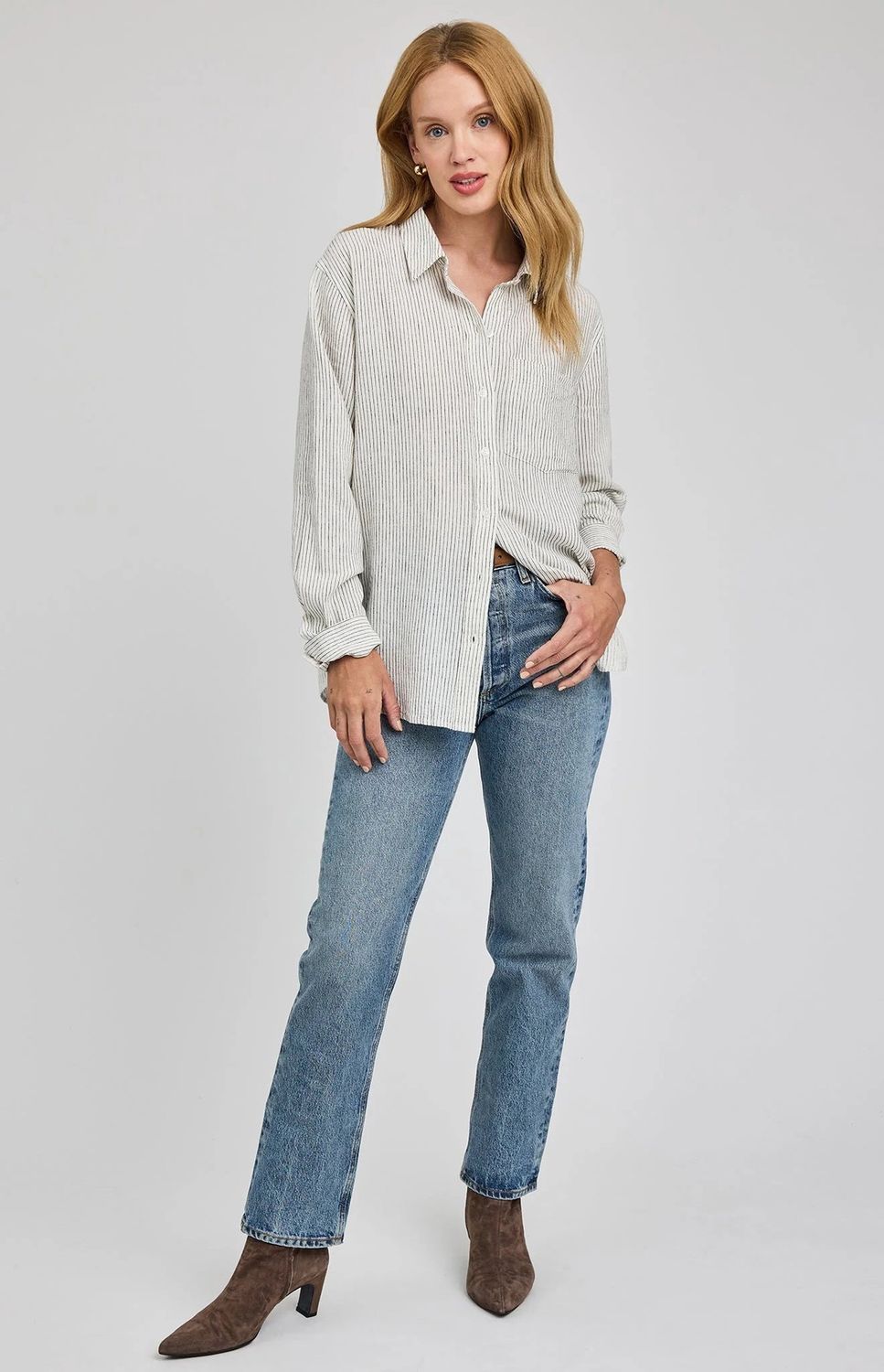 Dominique Button-Down