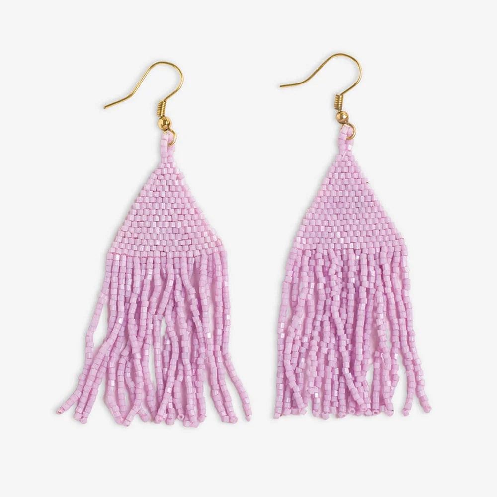 Lexie Solid Beaded Fringe Earring