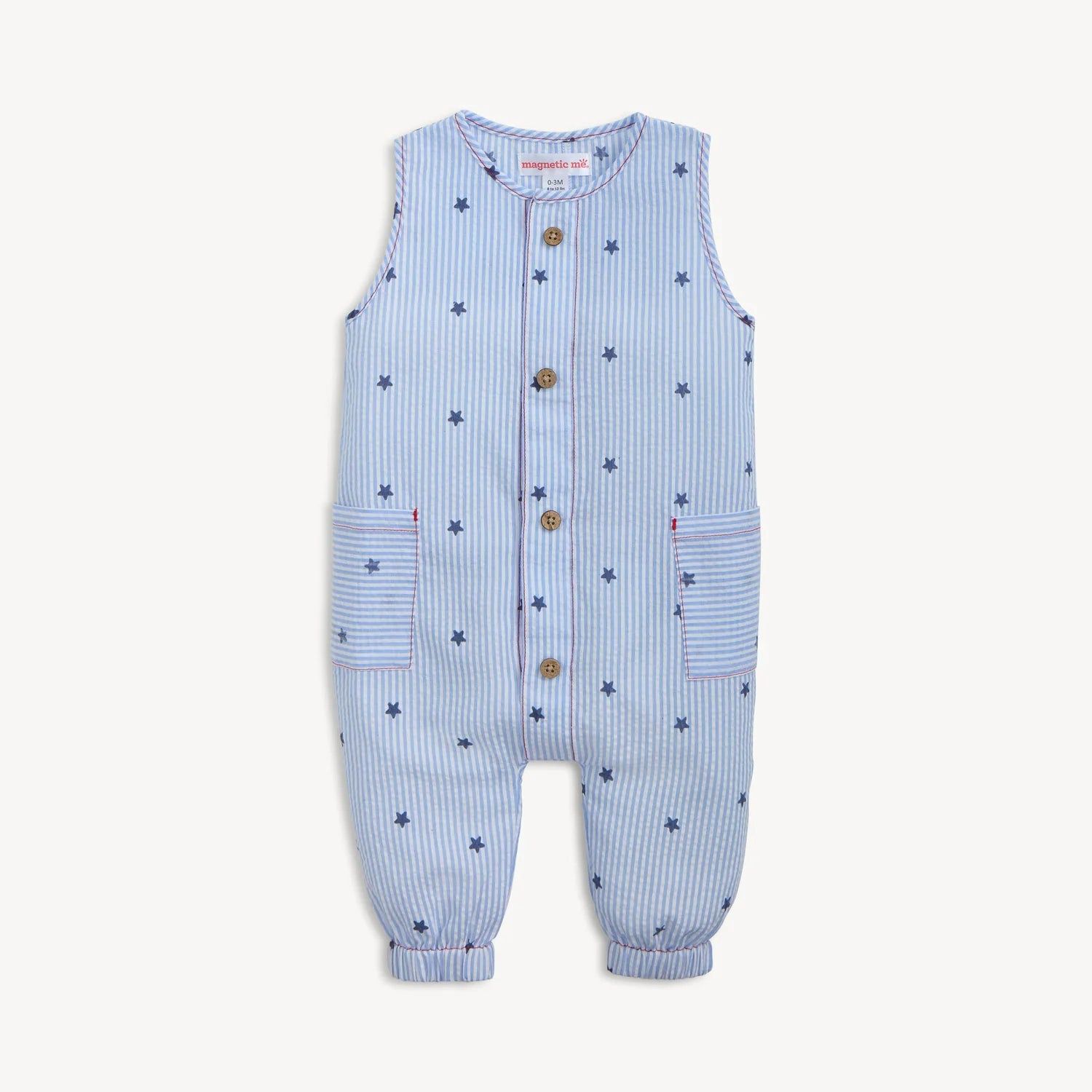 Seersucker Sleeveless Romper