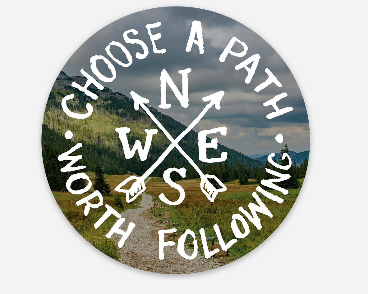 Compass Sticker