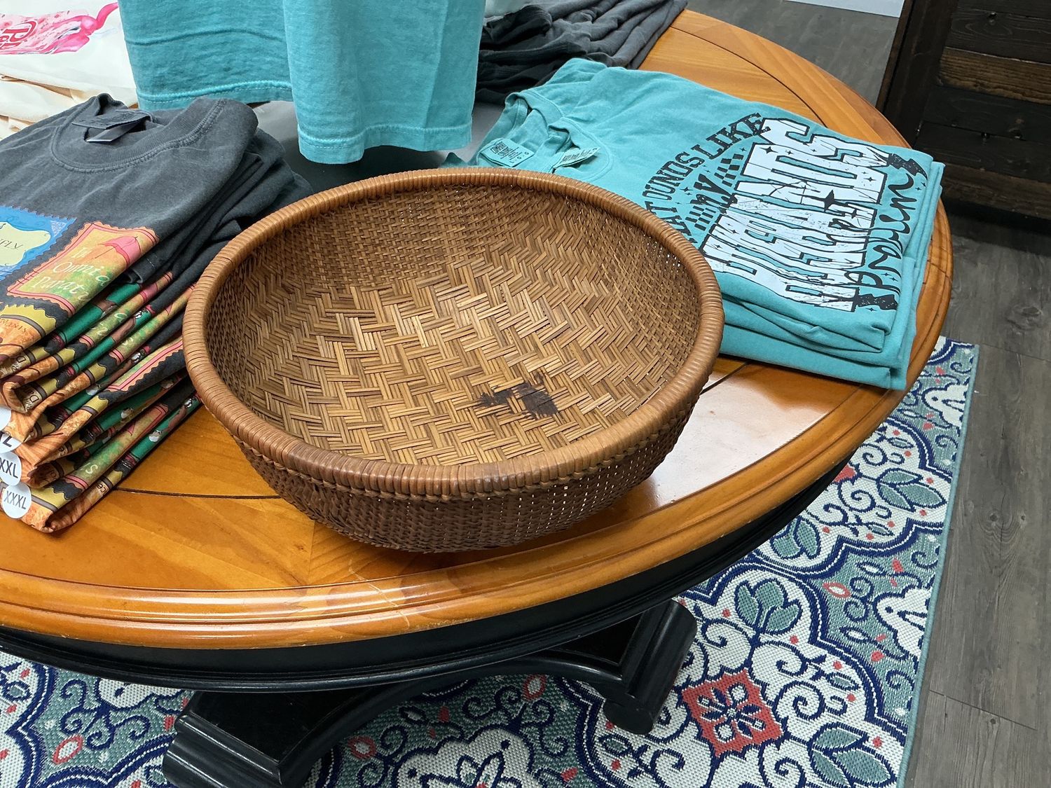 Large Vintage woven bowl