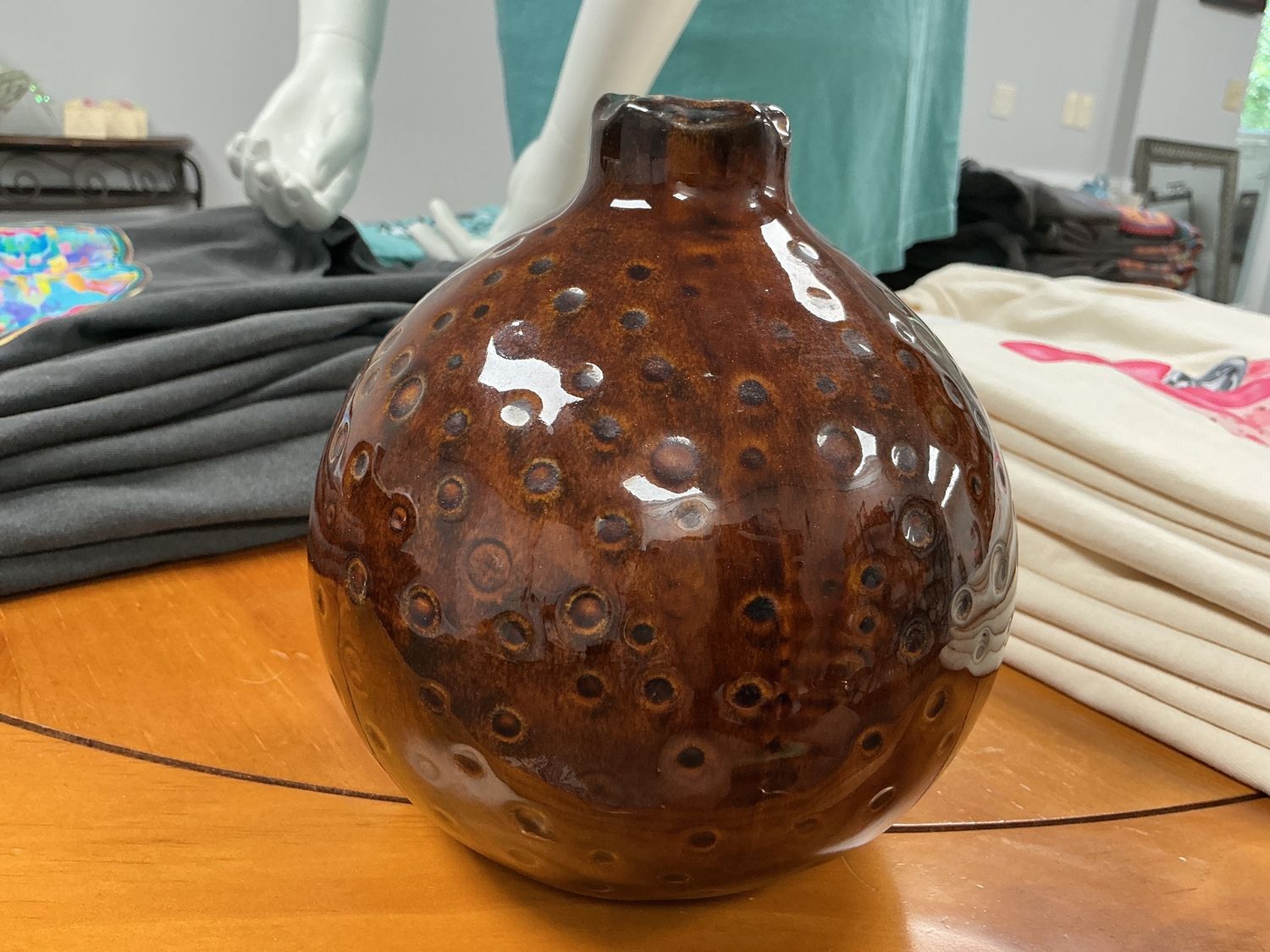 vintage divet round vase