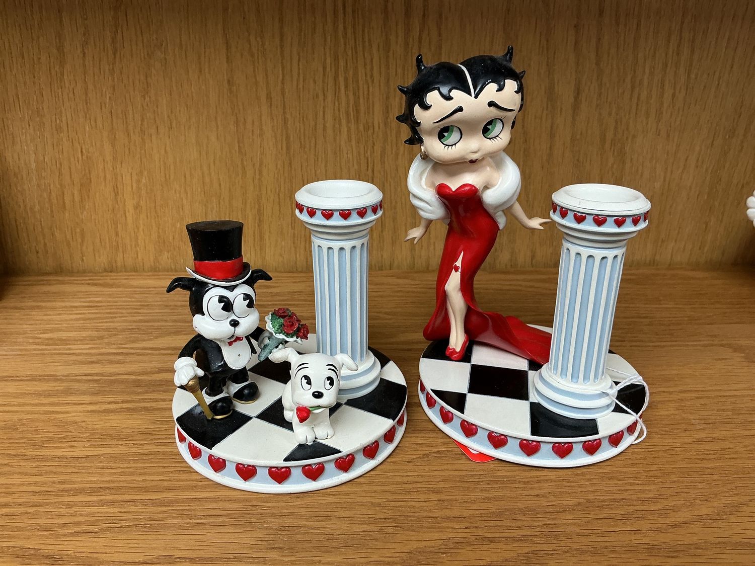 2 pc Betty Boop Candle holders