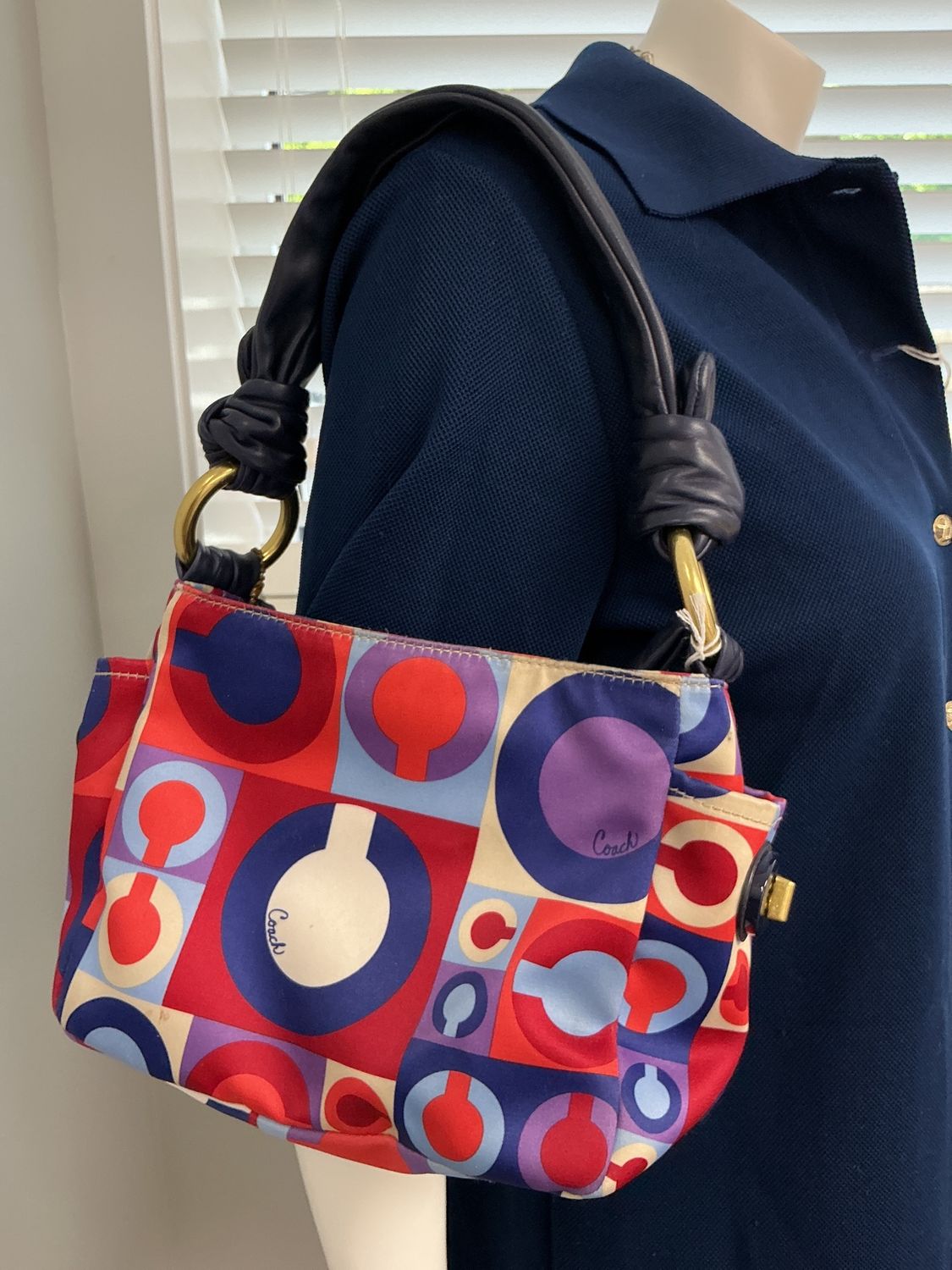 Scarf print purse