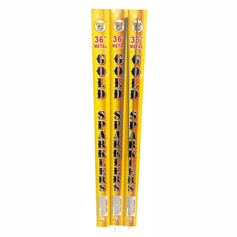 36" Metal Gold Sparklers