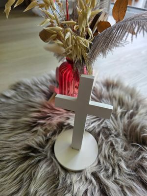 Keramik Kreuz stehend