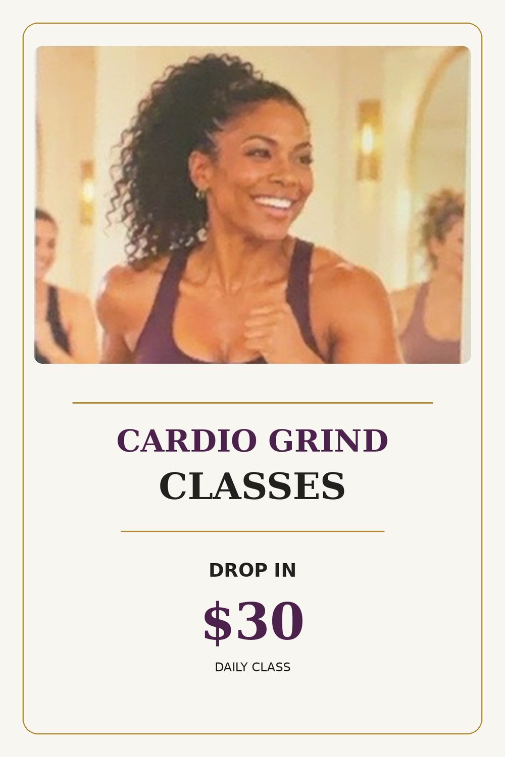 Drop in daily class