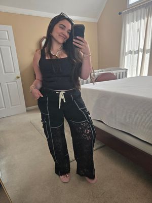 Midnight Lace Cargo Pants