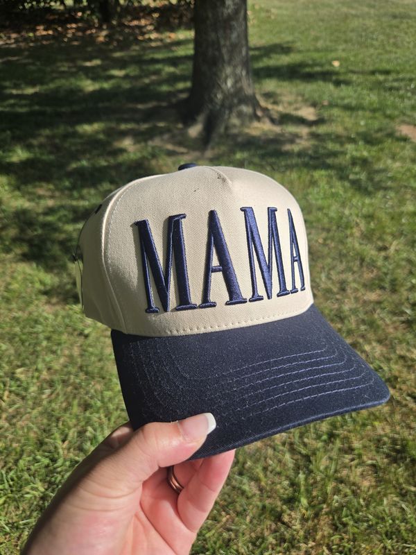 Navy Blue MAMA Trucker Hat