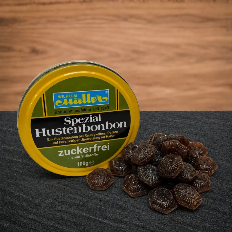 Müllers Spezial Hustenbonbon (zuckerfrei) Dose 100 g Müllers Spezial Hustenbonbon (zuckerfrei) Dose 100 g