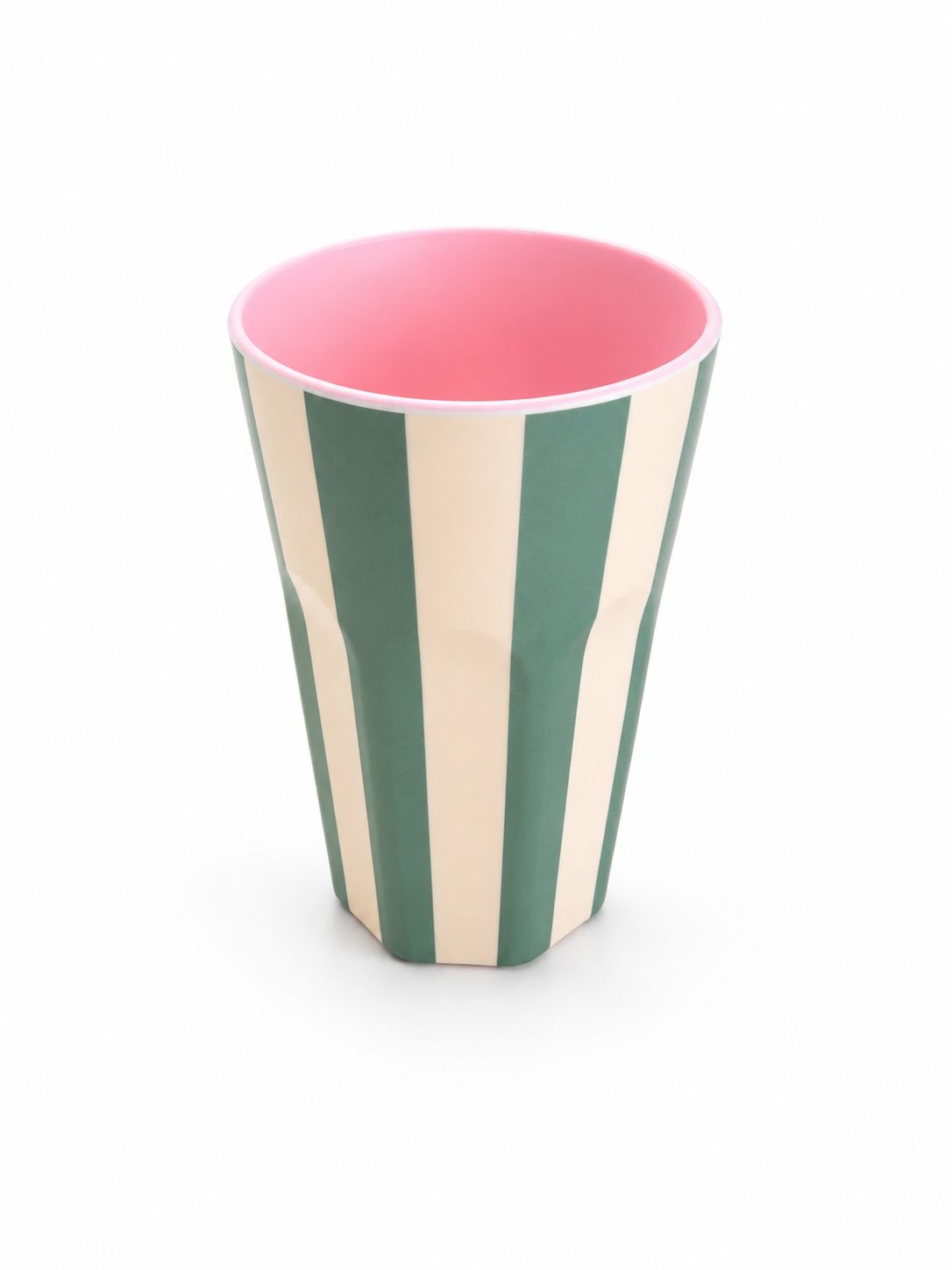 Rice DK Tall Cup - Green Stripe Print Rice DK Tall Cup - Green Stripe Print