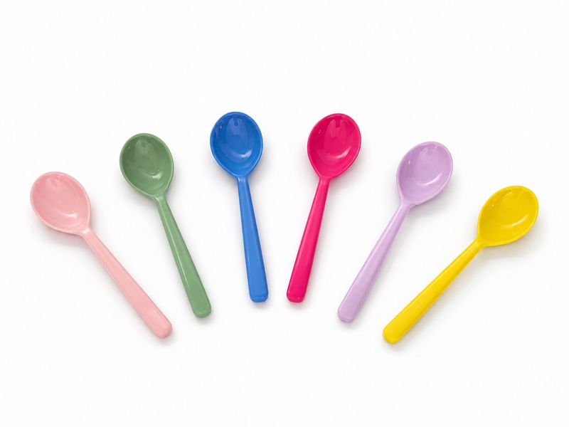Rice DK Melamine Teaspoons Set (6 pcs) - ‘Flower Me Happy’ Range In Assorted Colours