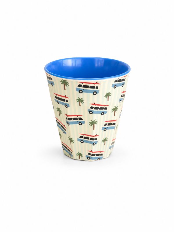 Rice DK Medium Cup - Blue Camper Van Print