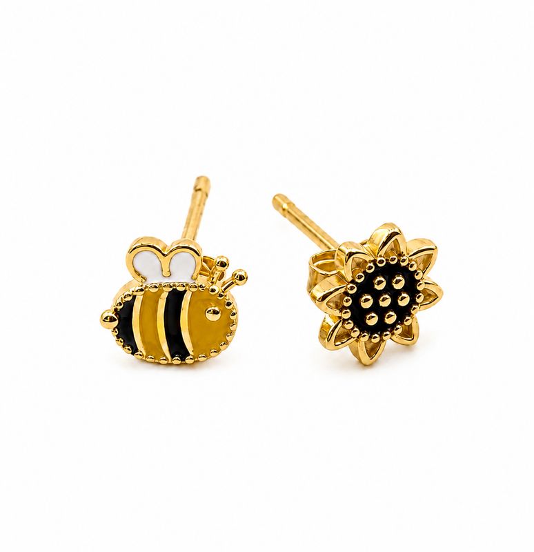 Lisa Angel Bee & Sunflower Earrings