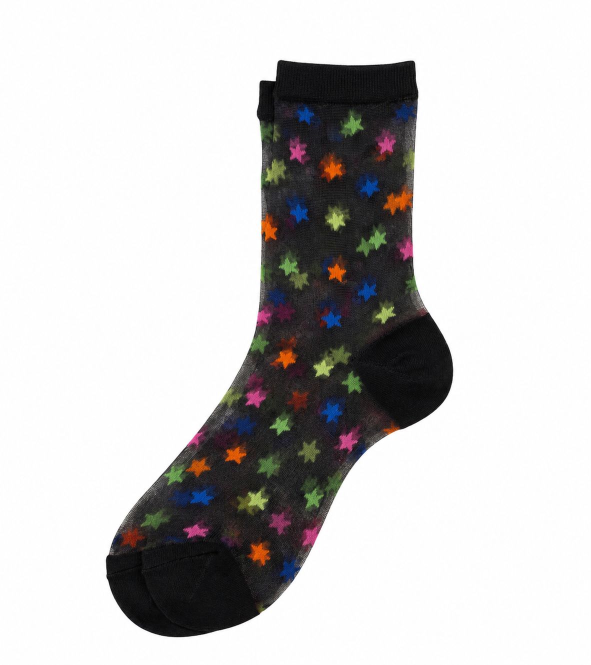 Joe Cool Sheer Neon Cluster Star Socks S-M Joe Cool Sheer Neon Cluster Star Socks S-M