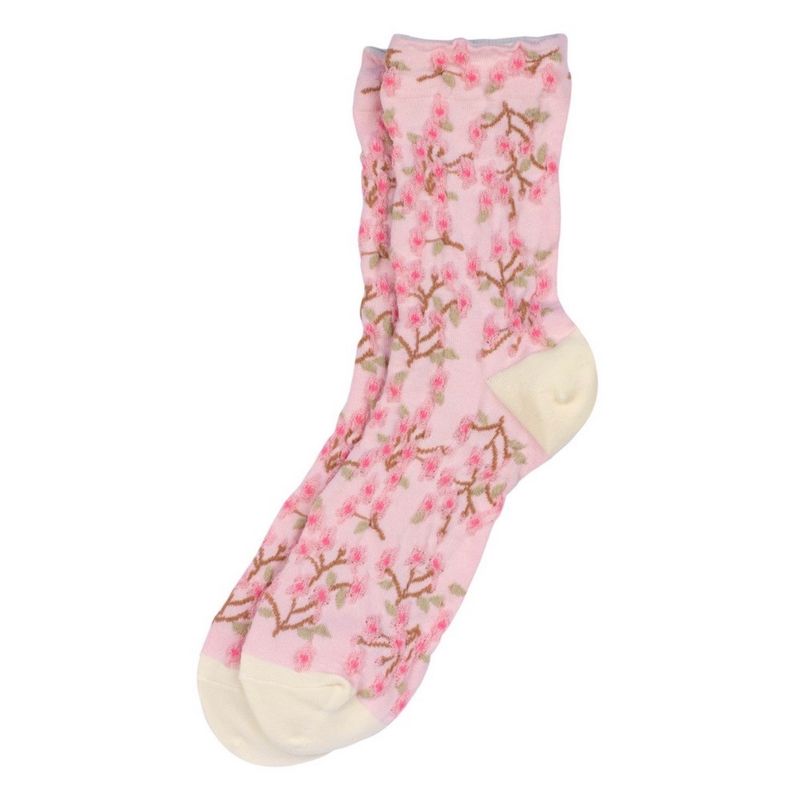 Joe Cool Spring Bloom Pink Socks S-M
