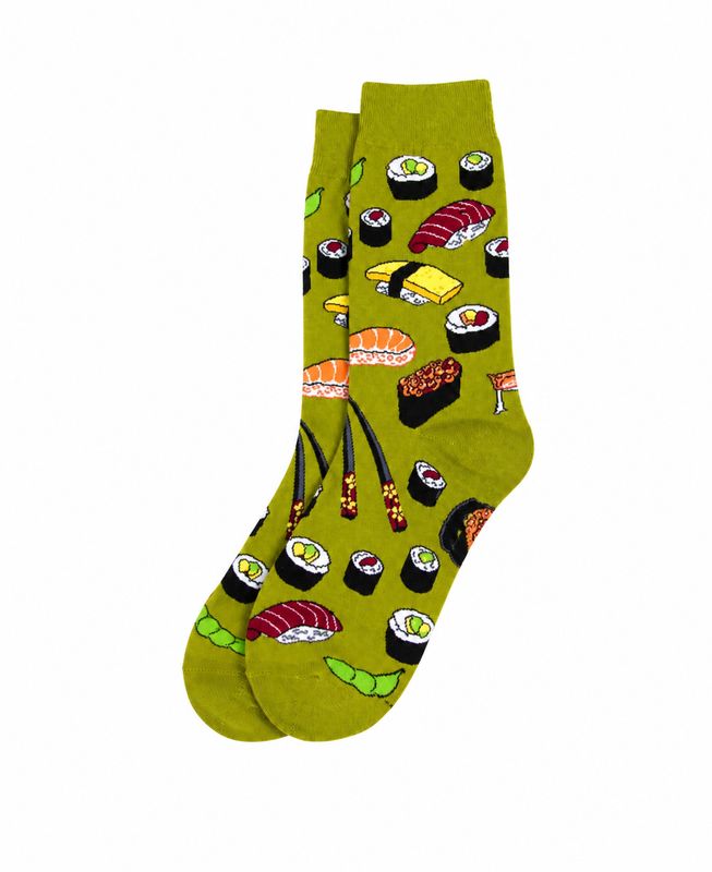 Joe Cool Oishi Sushi Green Socks M-L