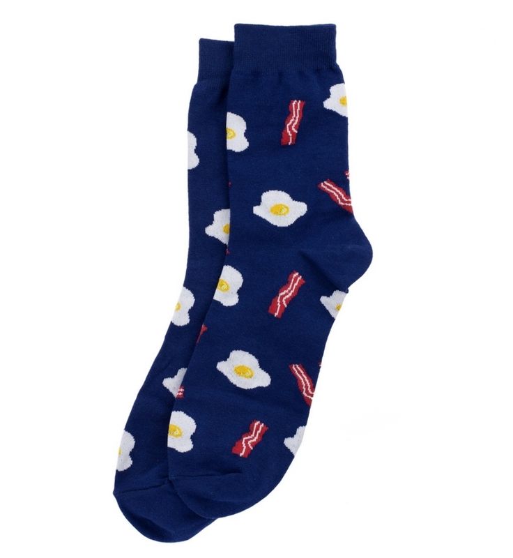 Joe Cool Bacon And Eggs Socks M-L