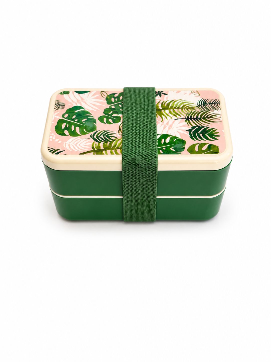 Rex London Bento Box with Cutlery - Tropical Palm