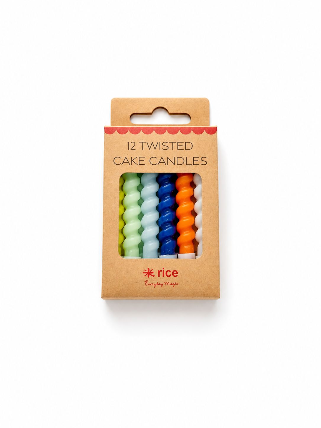 Rice DK Twisted Cake Candles 12 pcs - Blueish Colour Design Rice DK Twisted Cake Candles 12 pcs - Blueish Colour Design