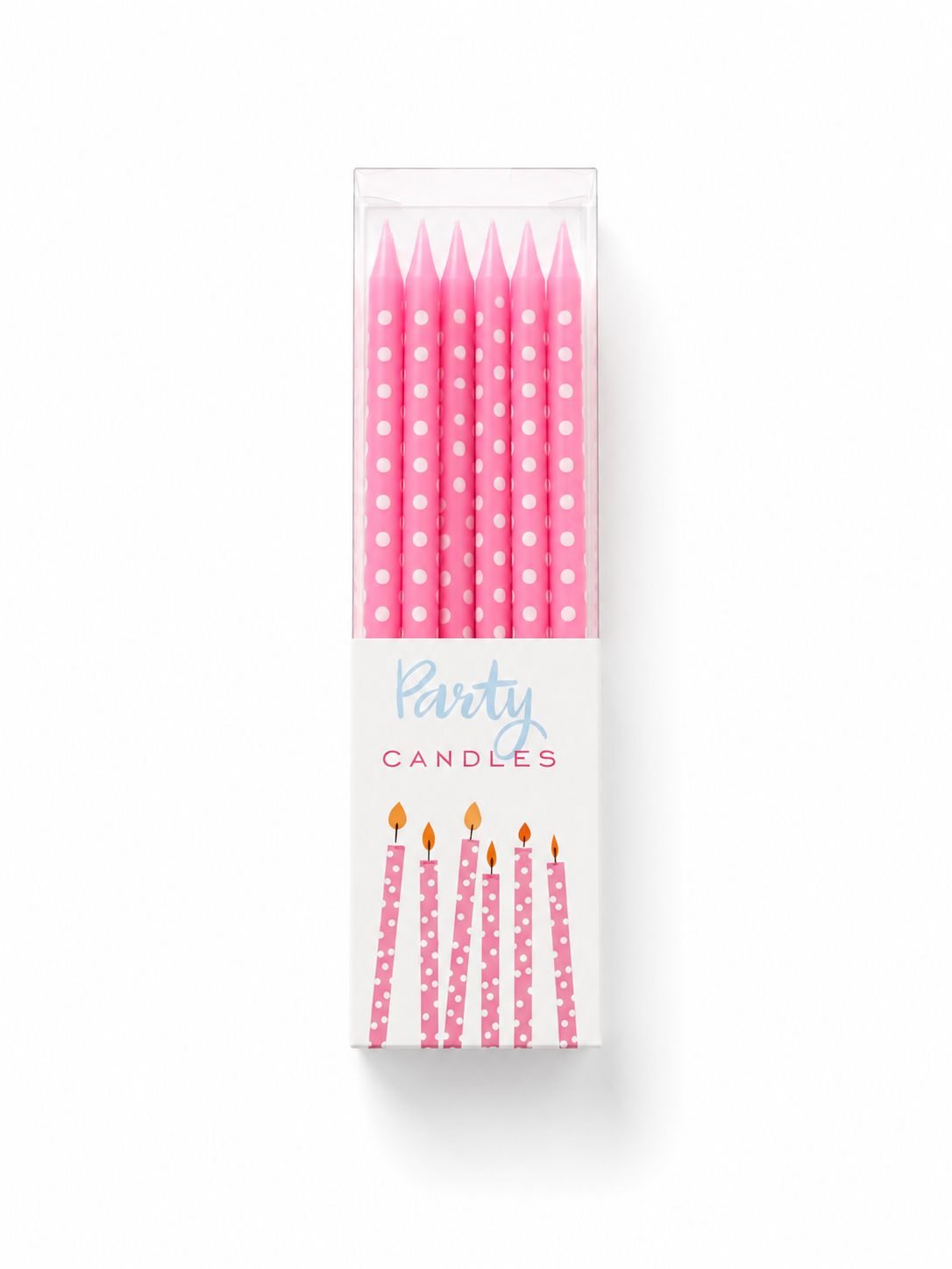 Rex London Pink Polka Dot Birthday Candles (10 pack) Rex London Pink Polka Dot Birthday Candles (10 pack)