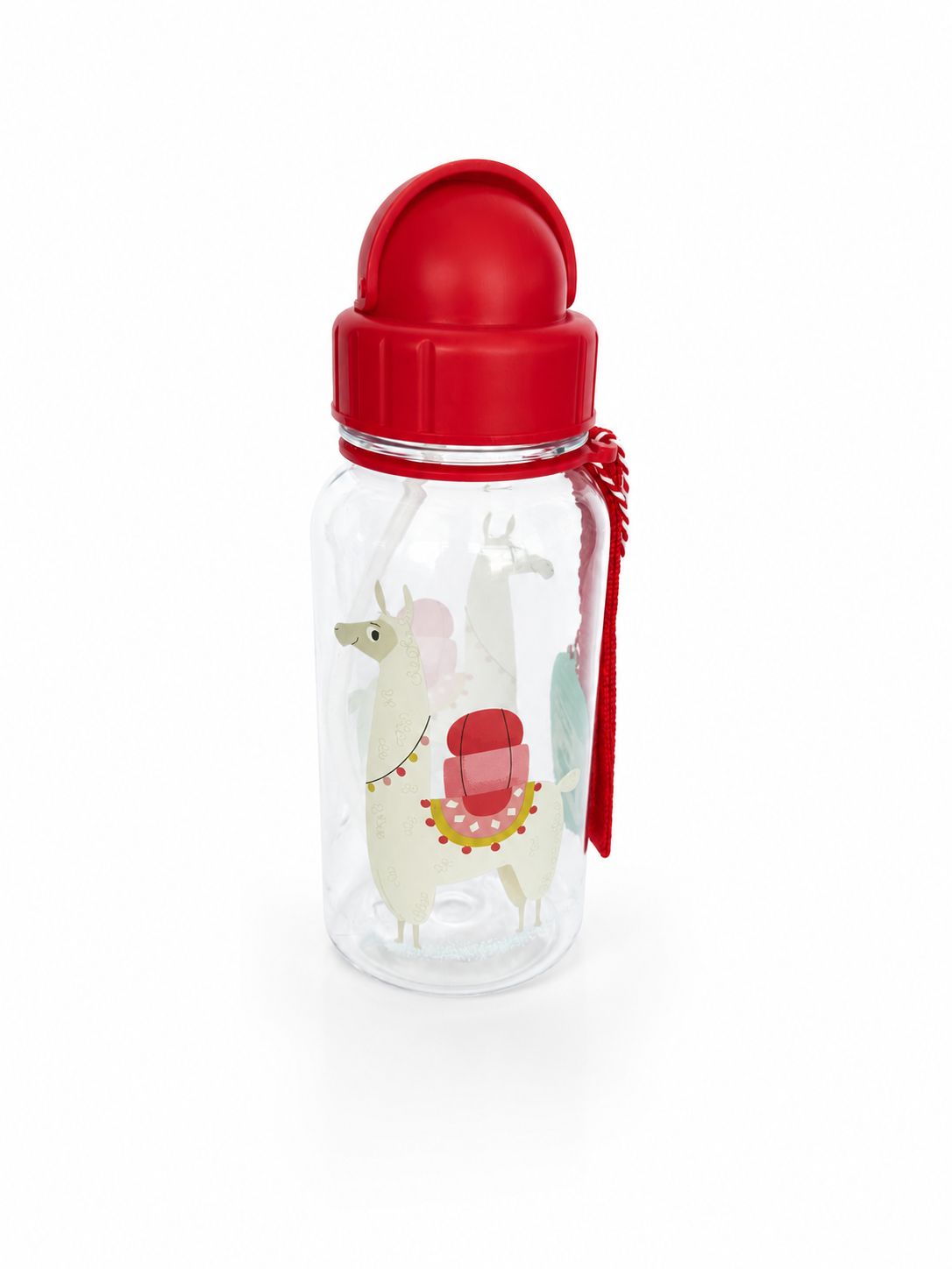 Rex London Children's Water Bottle with Straw 500ml - Llama Rex London Children's Water Bottle with Straw 500ml - Llama