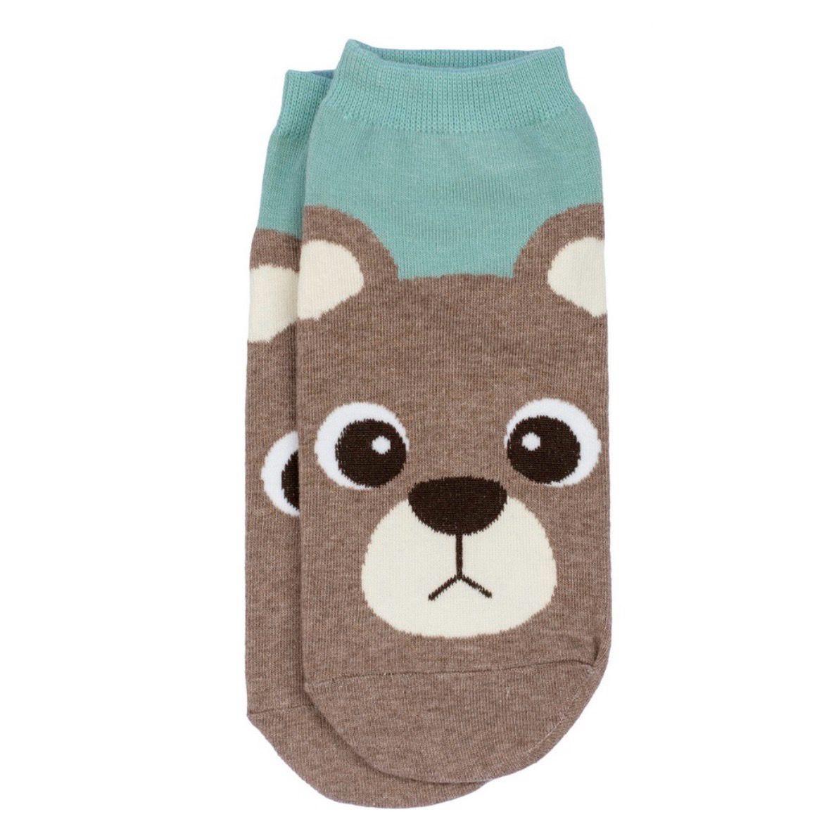 Joe Cool Ankle Playful Bear Mint Socks S-M Joe Cool Ankle Playful Bear Mint Socks S-M